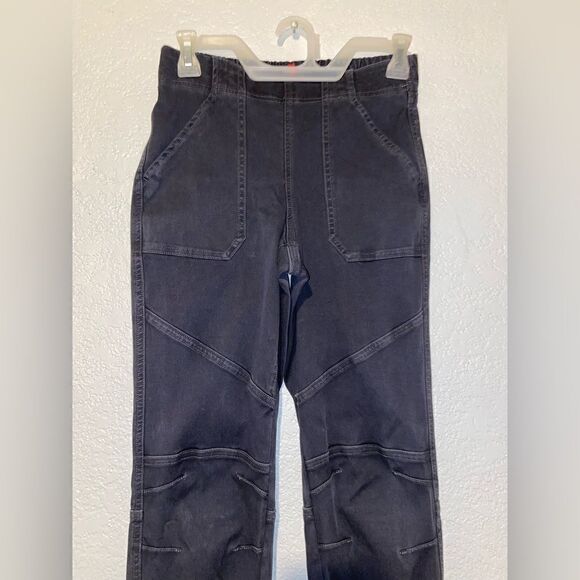 Spanx Twill Ankle Cargo Pants Size XS Washed black New without Tags - Picture 4 of 9